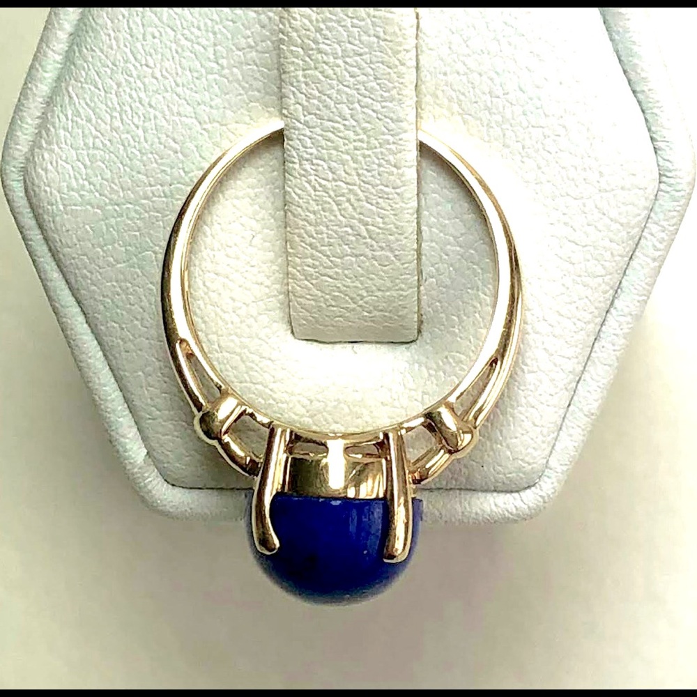 14K/Y/G lapis ring